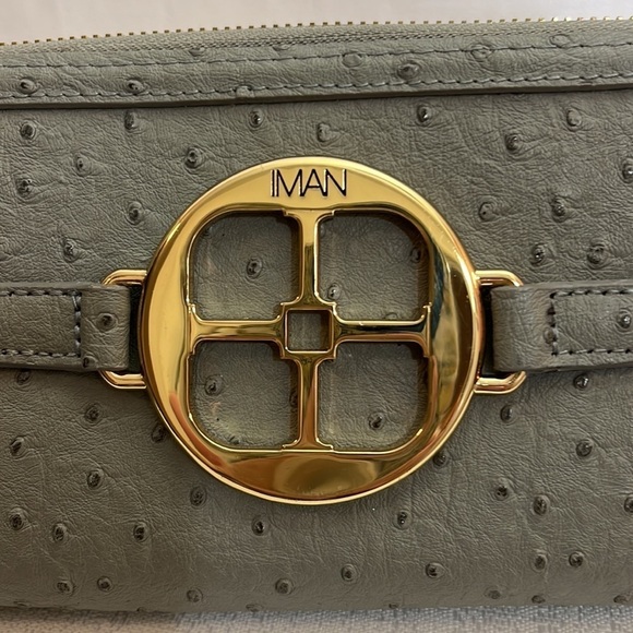 Iman wallet, gray, multiple compartments, 100% polyurethane - Picture 2 of 7